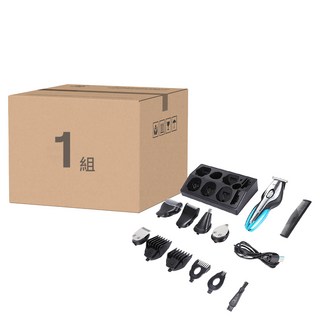 KEMEi 11合1理髮器套裝, 附USB充電線，四種尺寸限位梳, KM-5031