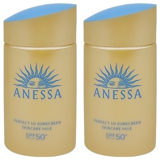 ANESSA 安耐曬 金鑽高效防曬露NA 5X版 全方位UV防護 清爽乳液 SPF50+, 60ml, 2瓶