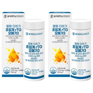 超臨界rTG Omega-3膠囊, 60顆, 2個
