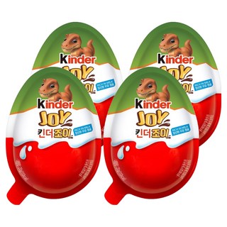 kinder 健達 Joy巧克力奇趣蛋Natoons款 內含新奇玩具, 4顆, 20g