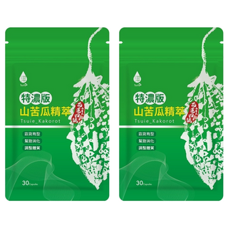 Tsuie 日濢 特濃版山苦瓜精萃 30顆 花蓮4號山苦瓜, 560mg, 2包