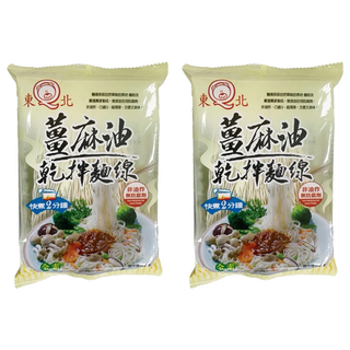 東北 薑麻油乾拌麵線 麵條Q彈 非油炸 快速2分鐘, 2包