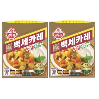 오뚜기3분 백세카레 순한맛, 200g, 2개