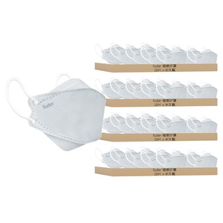 fuder 福德好罩 兒童4D立體醫療口罩, 4個, 冰灰藍, 10片
