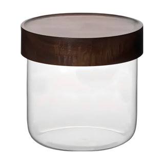 TAIWANGLASS 台灣玻璃 台灣相思木玻璃儲物罐 600ml, 1個