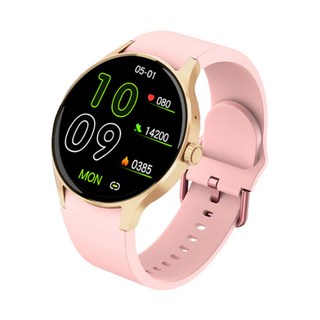 Ergotech 人因科技 心率血氧藍牙通話手錶 SW300, 1.43吋AMOLED 陽光下可直視, 玫瑰金