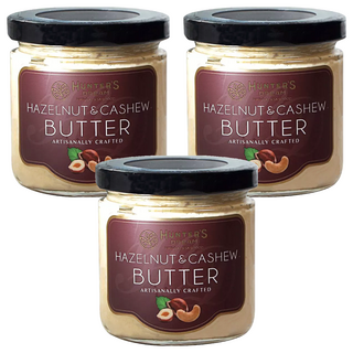 獵人谷之夢 現壓雙優榛果腰果堅果醬, 200g, 3罐
