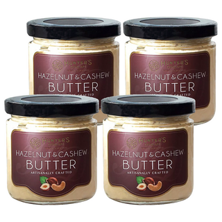 獵人谷之夢 現壓雙優榛果腰果堅果醬, 200g, 4罐