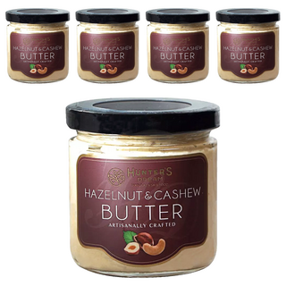 獵人谷之夢 現壓雙優榛果腰果堅果醬, 200g, 5罐