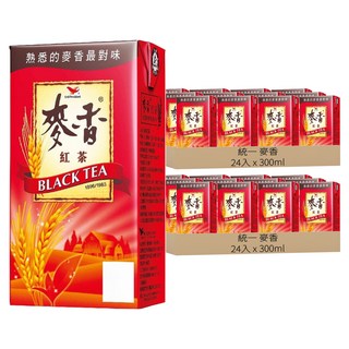 統一 麥香 紅茶, 300ml, 48入