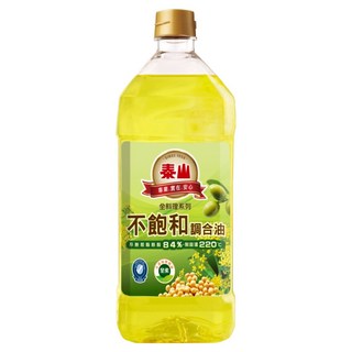泰山 不飽和調和油, 耐高溫220℃, 全素, 1.5L, 1瓶