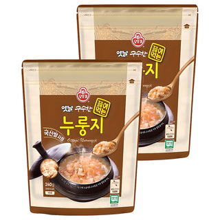 오뚜기옛날 구수한 끓여먹는 누룽지, 240g, 2개