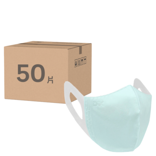 DRX 達特世 成人3D立體醫用口罩, 淺藍色, 50片, 1盒