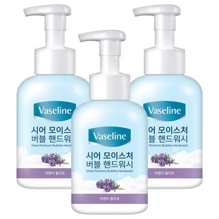 애경바세린 시어 모이스처 버블 핸드워시 라벤더향, 500ml, 3개