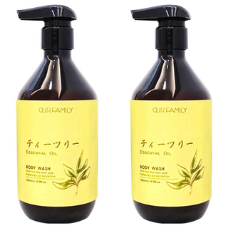 OUR FAMILY 一家人 益生菌 茶樹療癒淨肌沐浴, 500ml, 2瓶