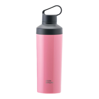 cook power 鍋寶 陶瓷運動隨行瓶 3cm直飲口+內螺紋旋轉蓋 7.2cm廣口設計 真空斷熱結構, 粉色, 550ml, 1個