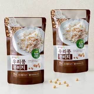 곰곰 우리콩 콩비지, 400g, 2개