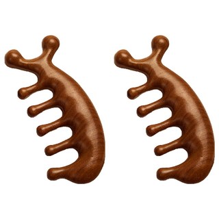 Dear Momo 臉部按摩護理 身體 頭皮 木質刮痧板, 2個