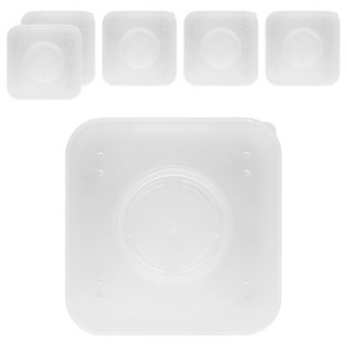 Solone 台灣公司貨 海綿專屬收納盒 方形, 6個, 透明白