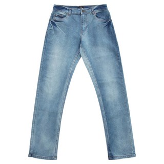 CARET 男款直筒牛仔褲，彈力纖維布料，卓越的伸展性, 28, 淺藍色