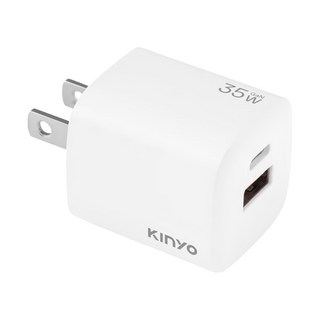 Kinyo 氮化鎵雙孔充電器 35W, PDCB-135W, 1個