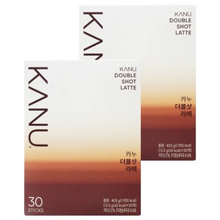 KANU 漸層奶香雙拿鐵咖啡 低溫萃取, 13.5g, 30條, 2盒