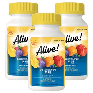 얼라이브 원스데일리 포 맨 멀티비타민, 60정, 3개