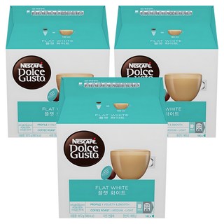 NESCAFE 雀巢咖啡 Dolce Gusto 馥列白咖啡膠囊, 11.7g, 16顆, 3盒