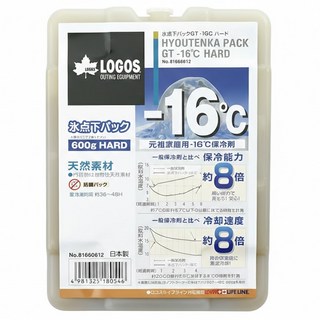 LOGOS GT-16度C日式超凍煤 保冷能力約8倍, 1個, 600g