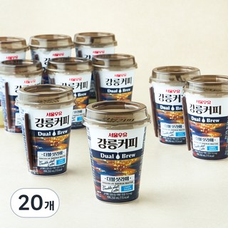 서울우유 강릉커피 더블샷 라떼, 20개, 250ml