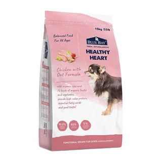 BLUE BAY 倍力 S30 心血管保健低敏狗糧, 雞肉 + 燕麥, 15kg, 1袋