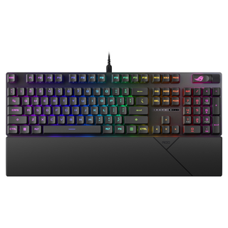 ASUS華碩 電競鍵盤, 紅軸, ROG STRIX SCOPE II RX PBT, 黑色, 1個