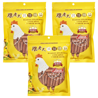雞老大 嚼棒 犬用 短切臘香包腸雞肉 無添加防腐劑, 260g, 3包
