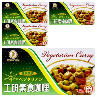 工研 素食咖哩塊, 220g, 4個