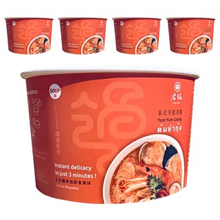 老鍋米粉 泰式冬蔭功風味湯米粉, 70g, 5入