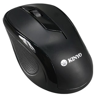 Kinyo 藍光USB光學滑鼠 106 x 65 x 40mm 線長144cm 78g, LKM-788, 黑色
