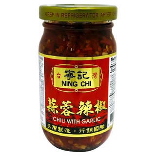 寧記 蒜蓉辣椒, 嚴選朝天椒, 台灣原料, 高溫殺菌, 245g, 1罐