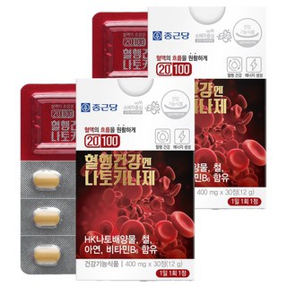 종근당 혈행건강엔 나토키나제 12g, 30정, 2개