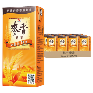 統一 麥香 奶茶, 375ml, 24入