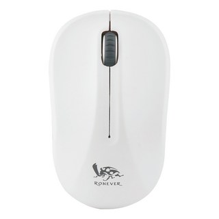 RONEVER 2.4G無線光學滑鼠 51g, SYS146, 白色