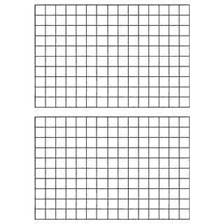 多用途網片置物架 60 x 40cm, 黑色, 2個