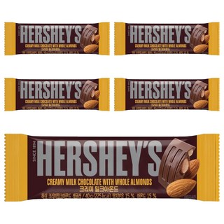HERSHEY'S 好時 杏仁夾餡牛奶巧克力, 40g, 5條