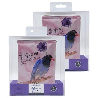 KRONE 皇雀 阿拉比卡濾掛式手沖咖啡 薩摩爾隨身組, 10g, 5包, 2盒