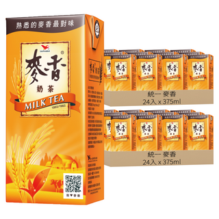 統一 麥香 奶茶, 375ml, 48入