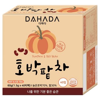 다하다 호박팥차, 1.5g, 40개입, 1개