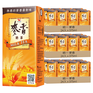 統一 麥香 奶茶, 375ml, 72入