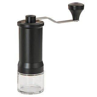 Cooksy 家用小型咖啡研磨機 咖啡豆手磨機 手磨豆機/磨粉機 16.5 x 9 x 6.3cm, 黑色, 1個