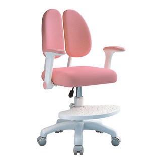 彬彬小鋪 多功能兒童成長椅 自由升降 + 靜音滑輪 + 重力鎖定, 1個, 粉色