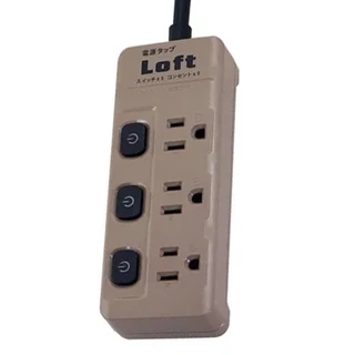 Dr.AV 聖岡科技 3切3插節能延長線 AC 110V 60Hz AC 125V Max 1650W 15A, 1.8m, 奶茶色, 1條