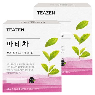 TEAZEN 茶禪 烘焙瑪黛茶茶包, 1.1g, 40包, 2盒